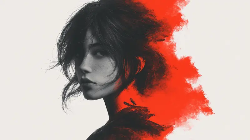 Drawing wallpaper — Woman 01